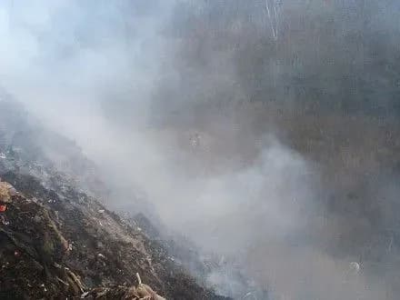 Сміттєзвалище горить на Полтавщині