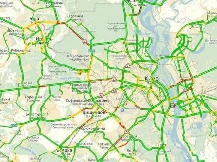 Затори у Києві сягнули чотирьох балів