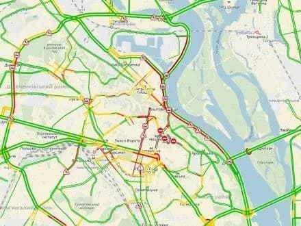 Затори у столиці сягнули 5 балів