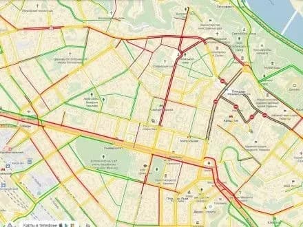 Затори в столиці сягнули п’яти балів