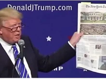 Д.Трамп назвав The New York Times і CNN "жартом"