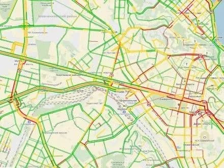 Затори у Києві сягнули шести балів