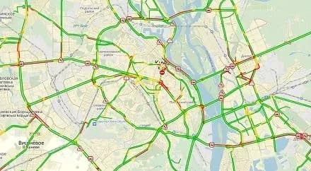 Затори у Києві сягнули семи балів