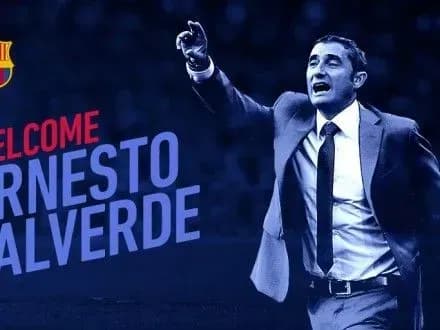 Е.Вальверде очолив ФК "Барселона"