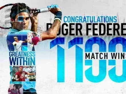 Р.Федерер получил рекордную победу в карьере