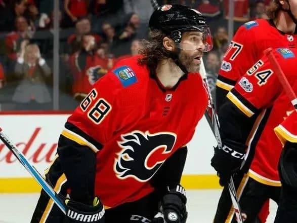 Ветеран НХЛ Ягр забросил первую шайбу за ХК Калгари