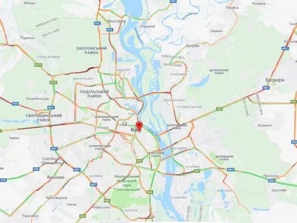 У Києві через ожеледицю утворилися затори