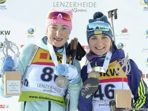 Українські біатлоністки вперше в історії країни здобули дві медалі у гонці Кубку IBU