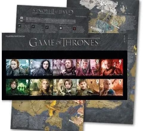 У Британії випустили колекцію марок, присвячену “Грі престолів”