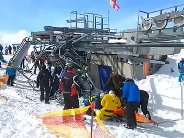 На грузинському курорті Гудаурі через несправність підйомника постраждали туристи