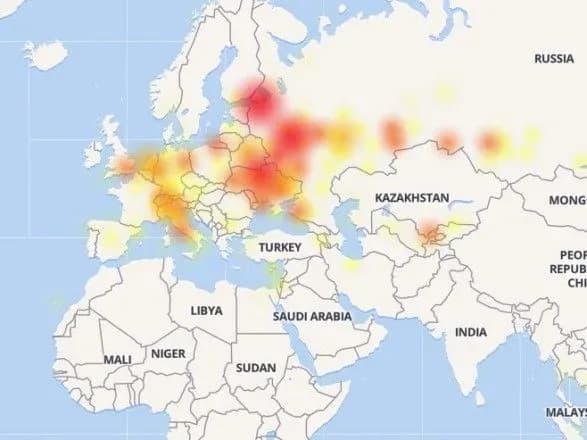 У роботі Telegram стався збій