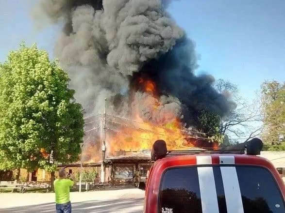 У парку відпочинку в Одесі спалахнуло кафе