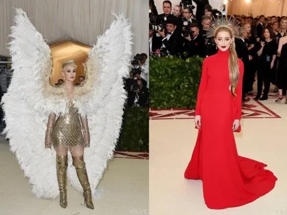 Янгольські крила та величезні хрести: яке вбрання вибрали зірки на Met Gala 2018