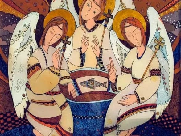 Порошенко на Трійцю показав ікону сучасної української художниці