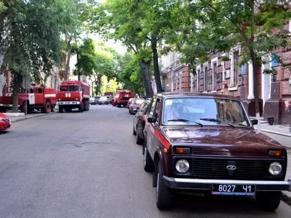 У Одесі горіла будівля морехідного училища імені Марінеска