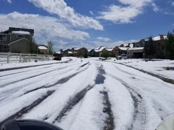 У США пройшов град розміром з тенісний м’яч