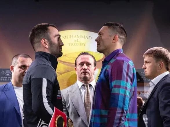 Усик і Гассієв провели процедуру зважування