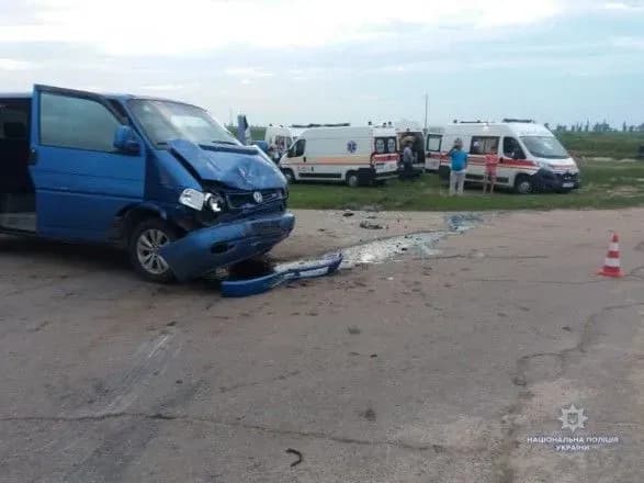 В Херсонской области в результате ДТП пострадали 8 человек, в том числе дети