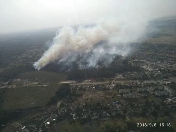 Пожежу в лісі на Харківщині локалізували: тліють окремі осередки