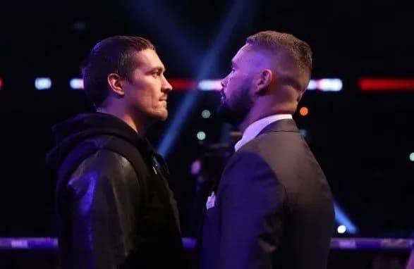 Усик із Беллью провели дуель поглядів у Лондоні