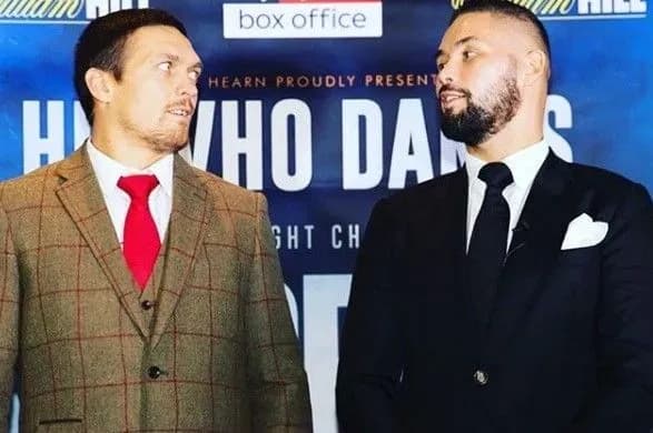 Усик і Белью провели відкрите тренування перед боєм