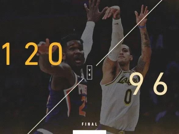 Михайлюк взяв участь у  перемозі "Лейкерс" в матчі НБА