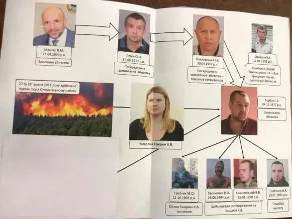 У ГПУ показали схему організації вбивства Гандзюк
