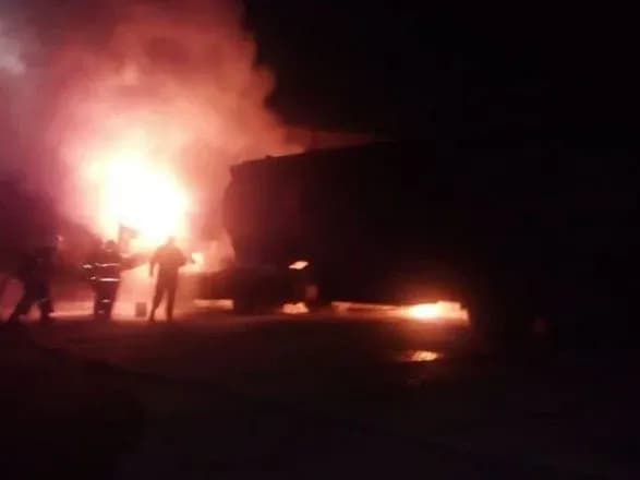 В Очакові горів бензовоз