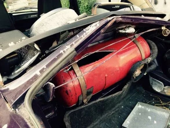 Через вибух газового балону в автомобілі загинув чоловік