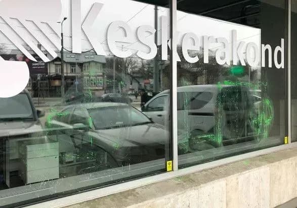 Штаб естонської партії обмалювали свастиками через її зв'язок з націоналістами