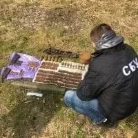 У вінницькому парку виявили схованку зі зброєю