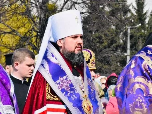 Епіфаній у Житомирі освятив хрести на куполи храму