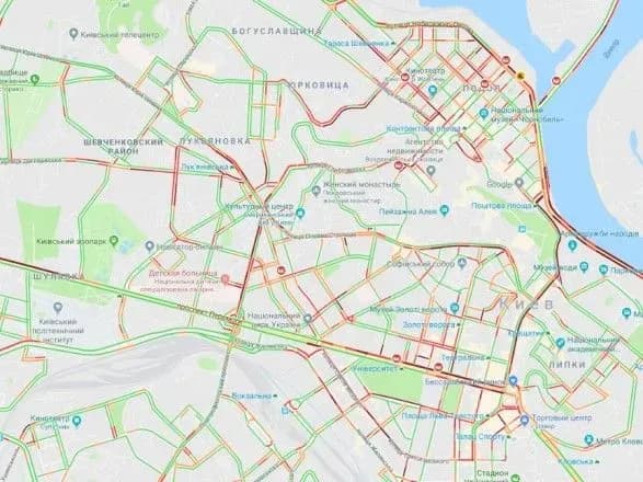 Київ паралізували вечірні затори