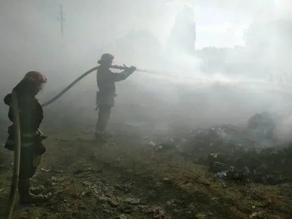 У Верхньодніпровську горить міське сміттєзвалище