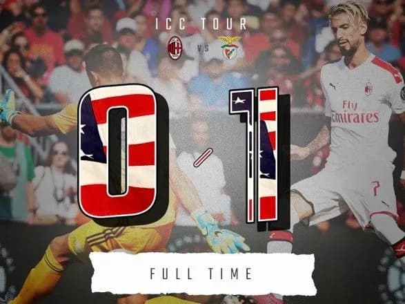 "Бенфіка" святкувала перемогу над "Міланом" в матчі МКЧ-2019