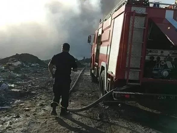 Под Киевом горит свалка