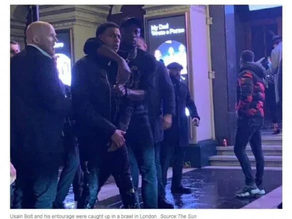 Усэйн Болт участвовал в драке у ночного клуба в Лондоне - СМИ