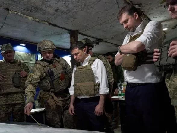 Зеленський відвідав передову в зоні проведення ООС