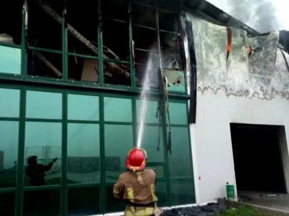 В Одесской области горел цех по переработке чеснока