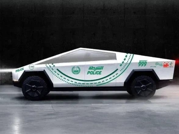 Полиция Дубая пополнит автопарк новыми Tesla Cybertruck