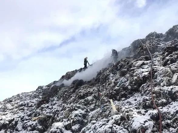 Під Полтавою горіло міське сміттєзвалище