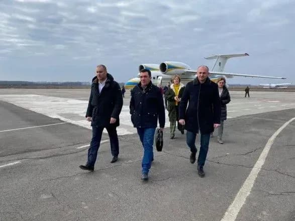 Секретар РНБО прилетів до Нових Санжар