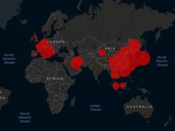 Кількість померлих від коронавірусу у світі перевищила три тисячі осіб