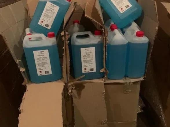 На Волині виявили підпільне виробництво антисептиків на два млн грн