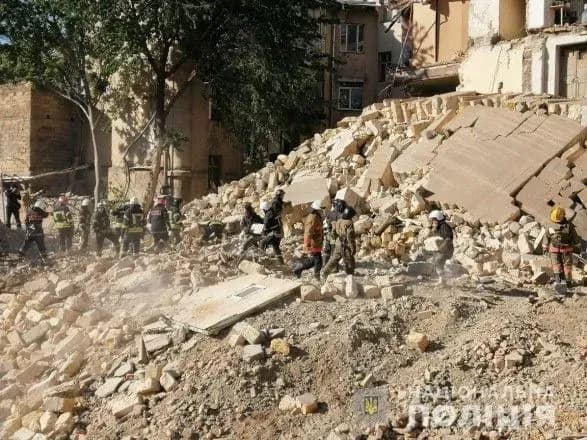 Під час обвалу стіни житлового будинку в Одесі ніхто не постраждав - ДСНС