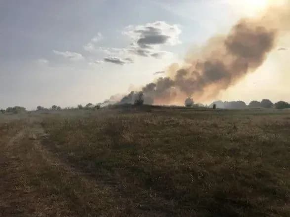 Под Бердичевом произошел пожар на свалке