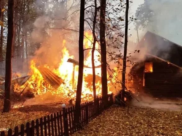 На Житомирщині горів готельно-ресторанний комплекс