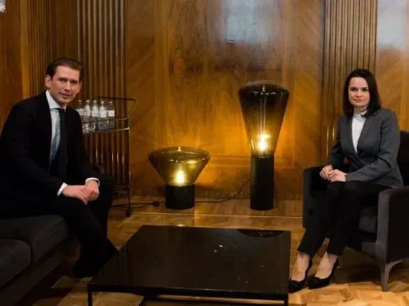 Тихановская провела встречу тет-а-тет с канцлером Австрии