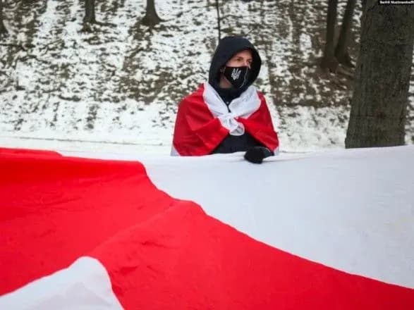 У Києві пройшов марш солідарності з Білоруссю