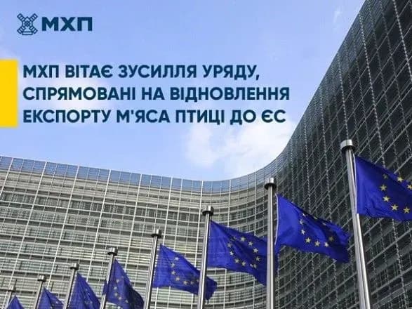 МХП вітає зусилля уряду, спрямовані на відновлення експорту м’яса птиці до ЄС